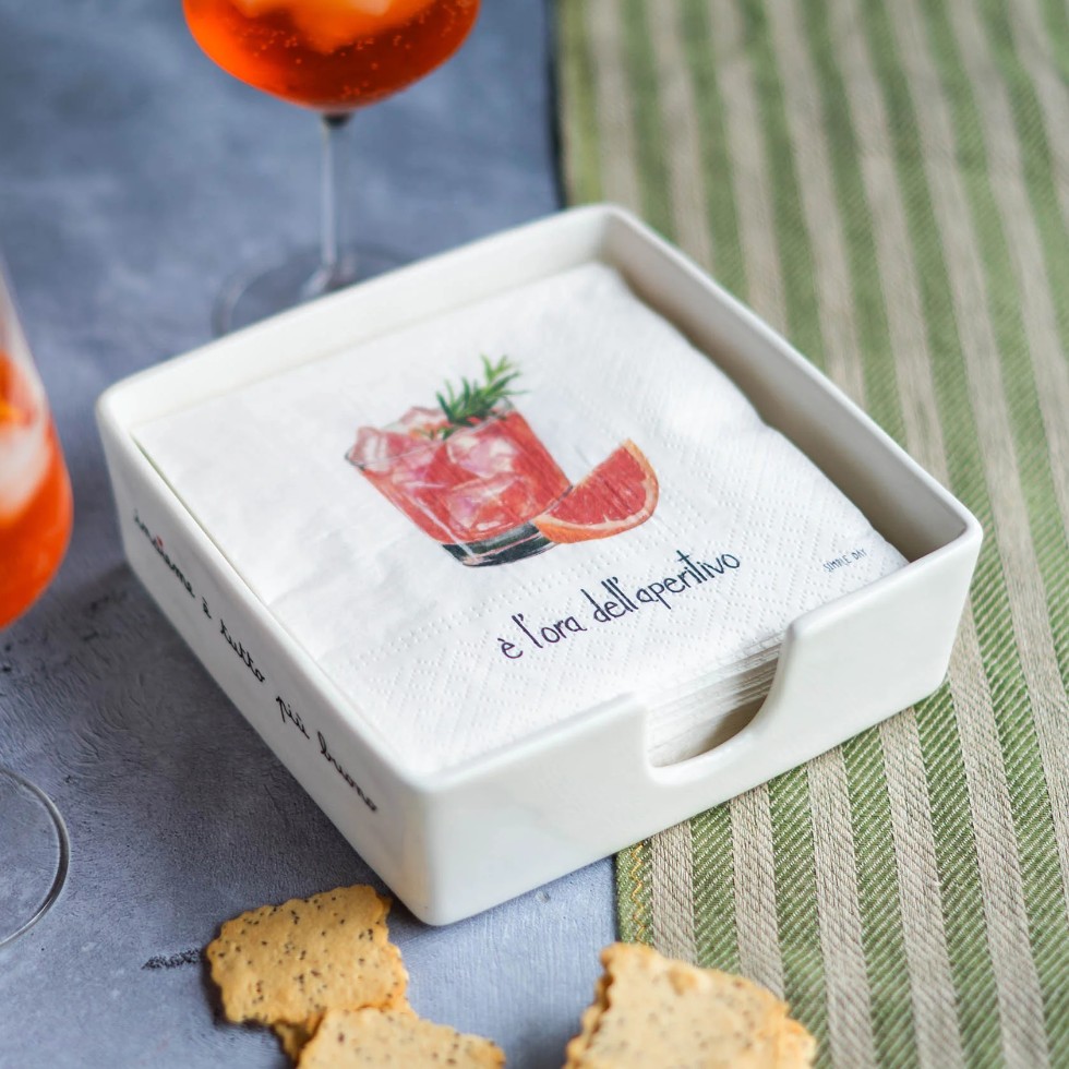 Set 20 tovaglioli in carta E' l'ora dell'aperitivo