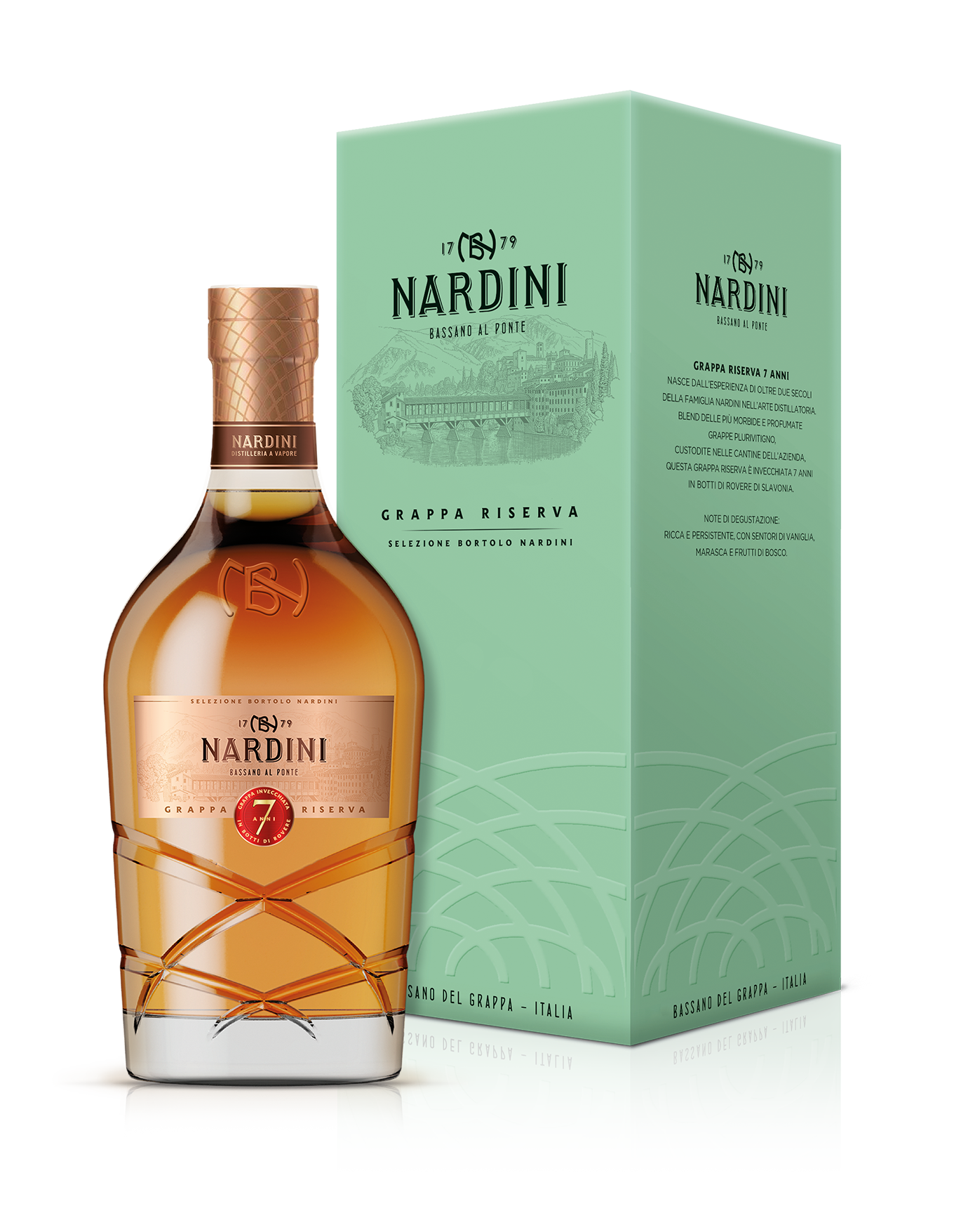 Grappa Riserva 7 anni Selezione Bortolo Nardini box
