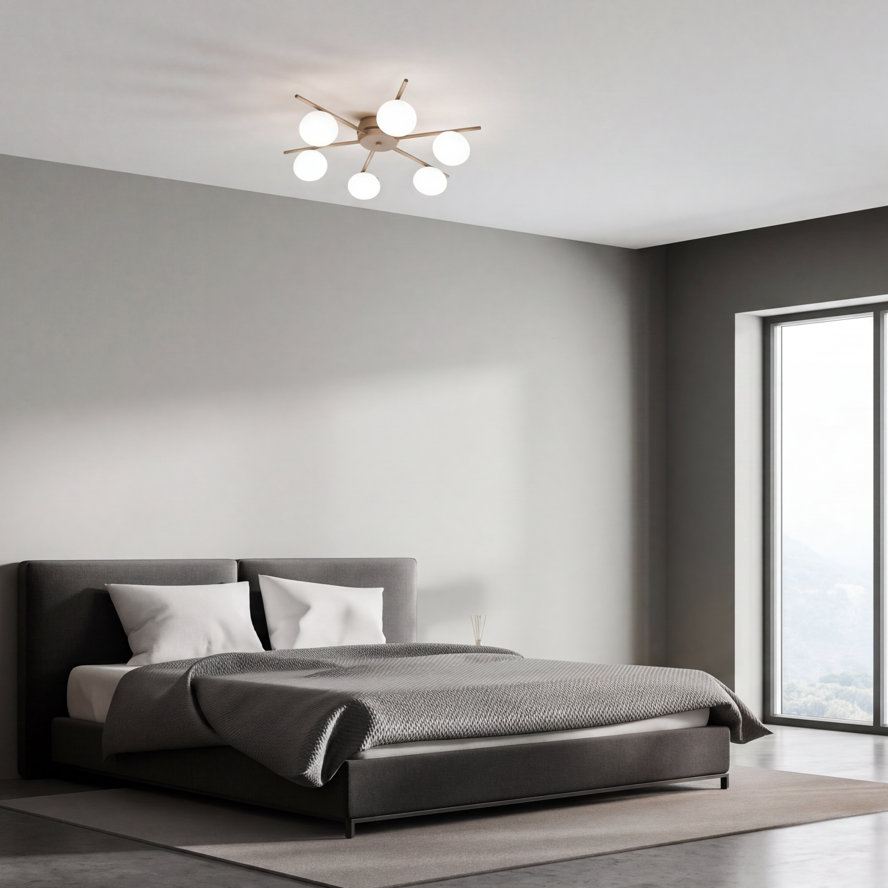 NIVIS PLAFONIERA A STELLA SABBIA 6x6W G9 LED