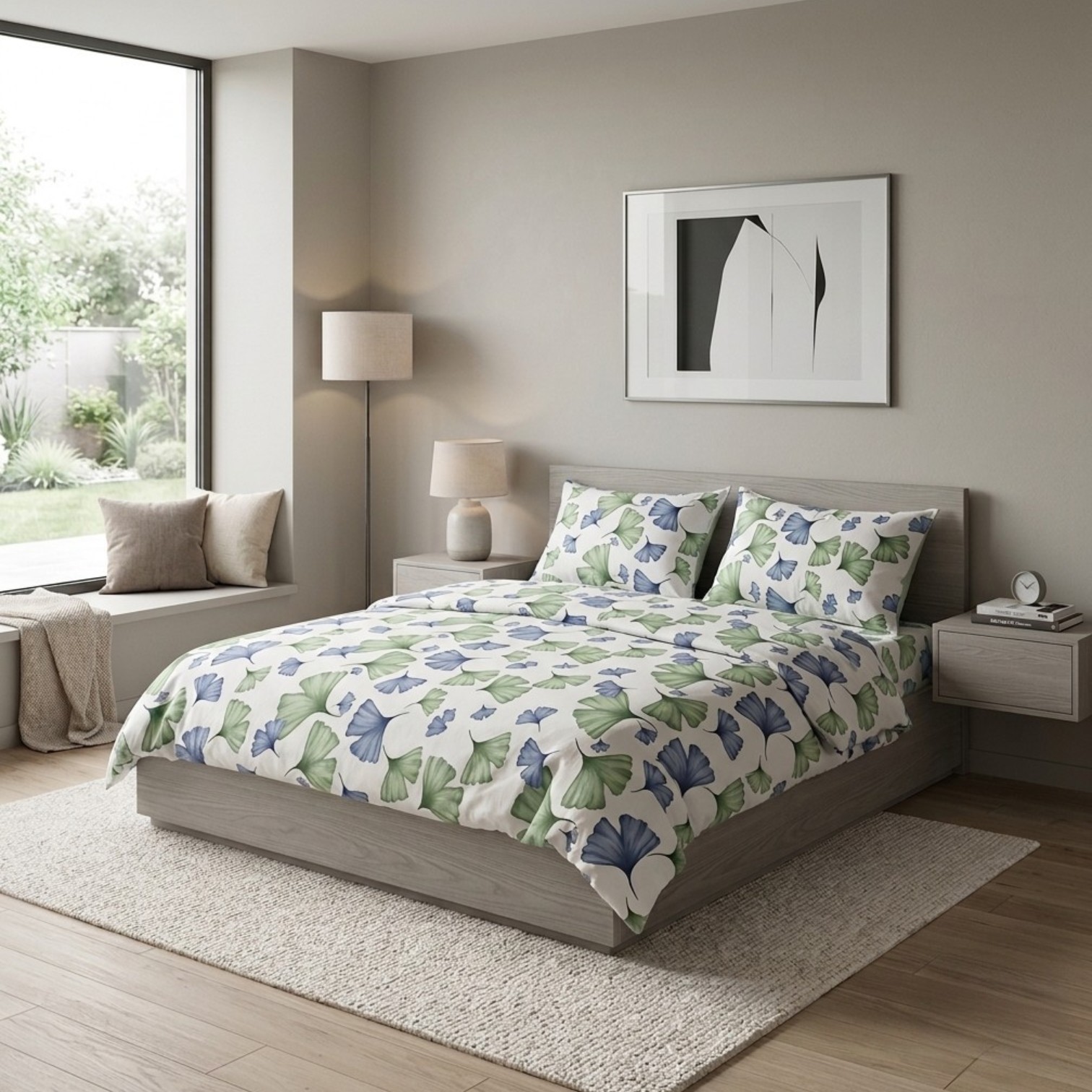 Completo letto 100% cotone Giappone - 3 colori