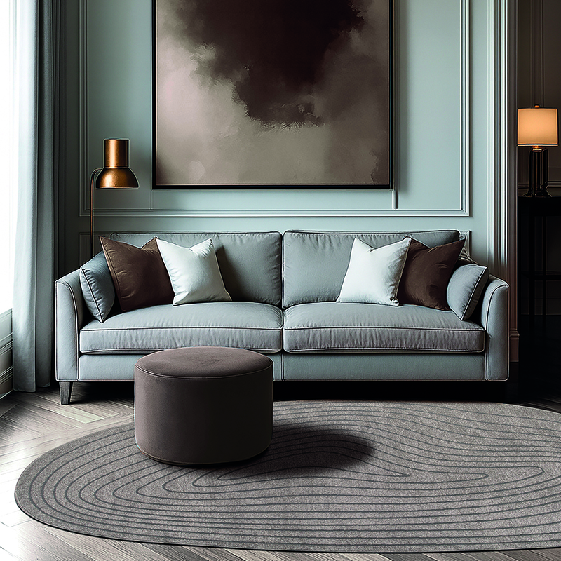 Tappeto CORTINA STONE TAUPE: Design Organico per Soggiorni e Salotti Moderni