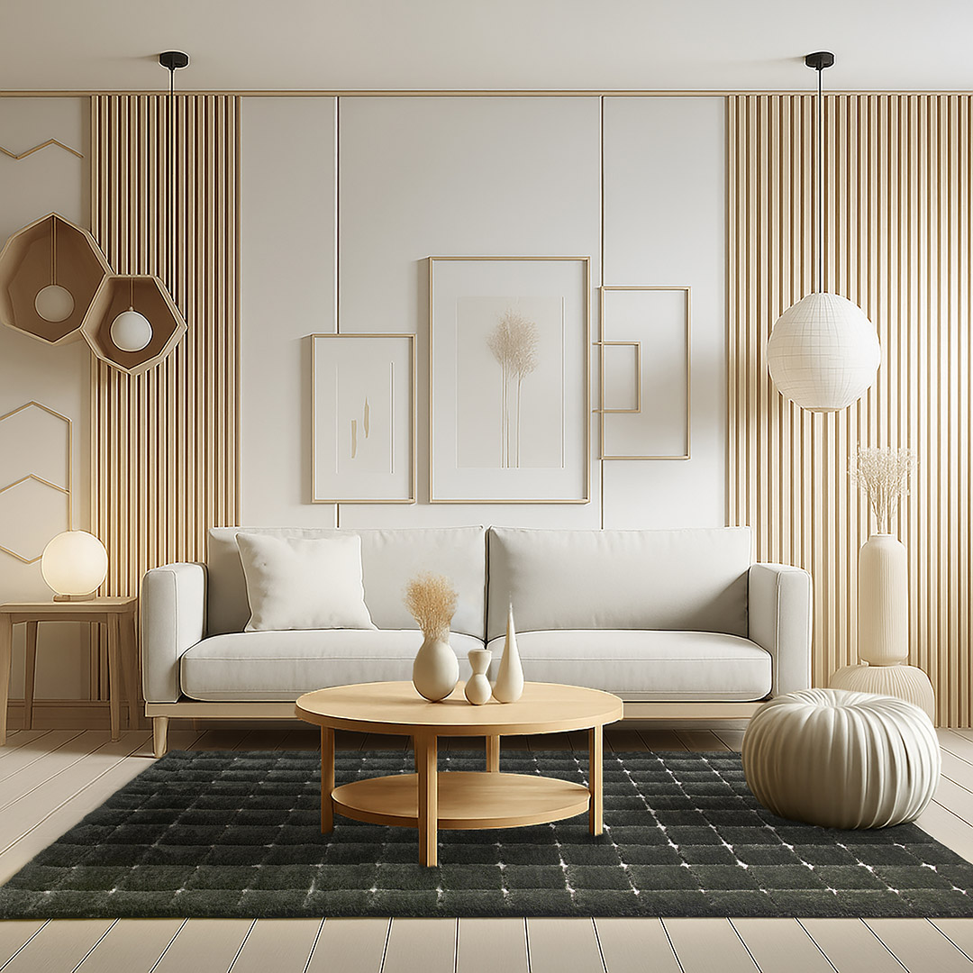 Tappeto VENERE 2 VERDE – Eleganza a rilievo per ambienti ricercati