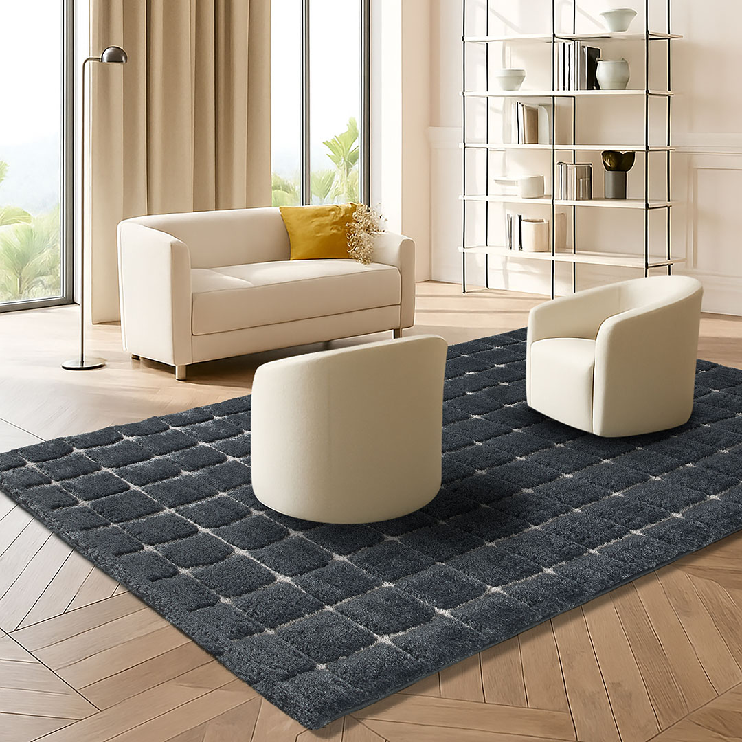 Tappeto VENERE 2 BLU – Geometria soffice per ambienti eleganti