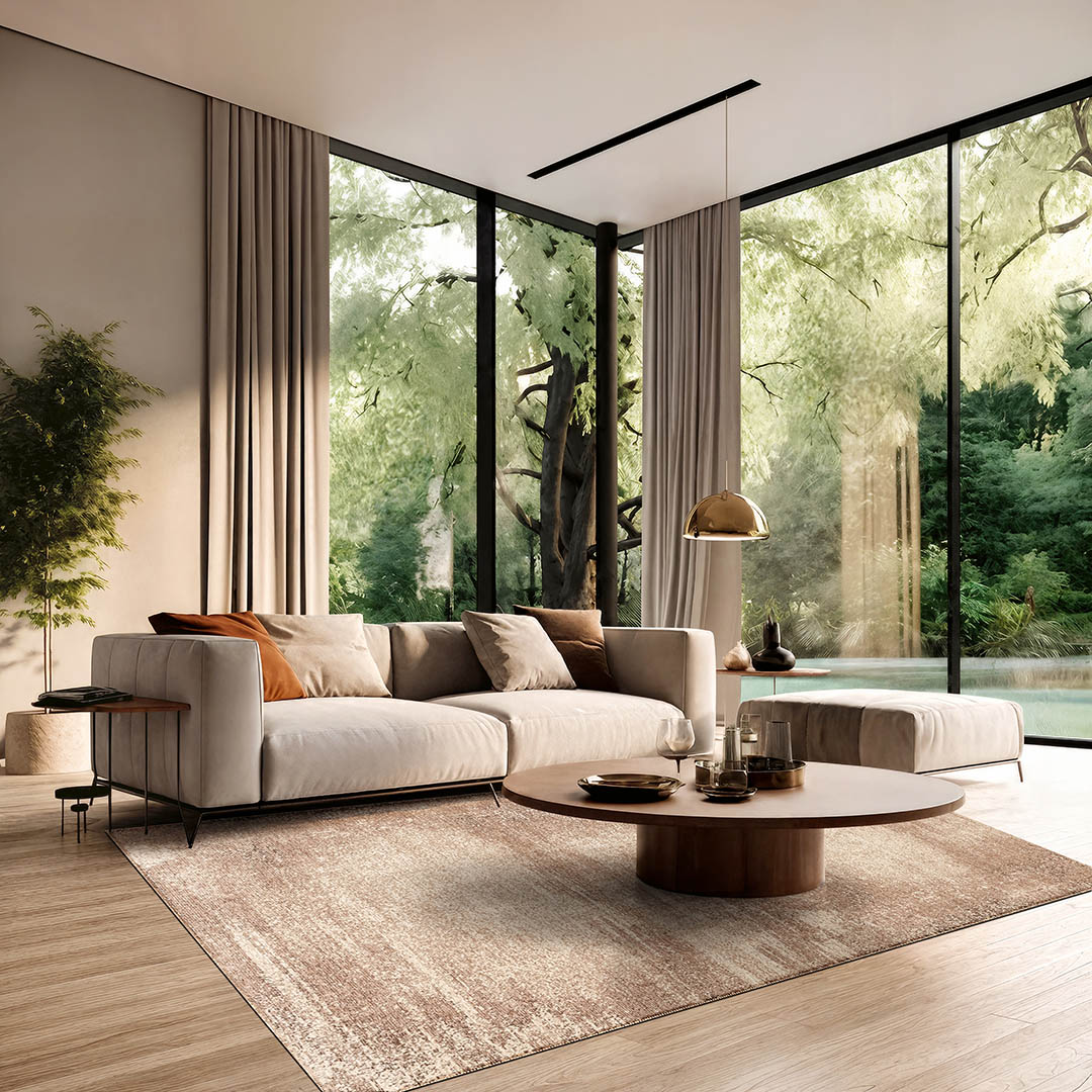 CHANTILLY SFUMATO RUST – Eleganza Calda e Texture Contemporanea per Ambienti Versatili