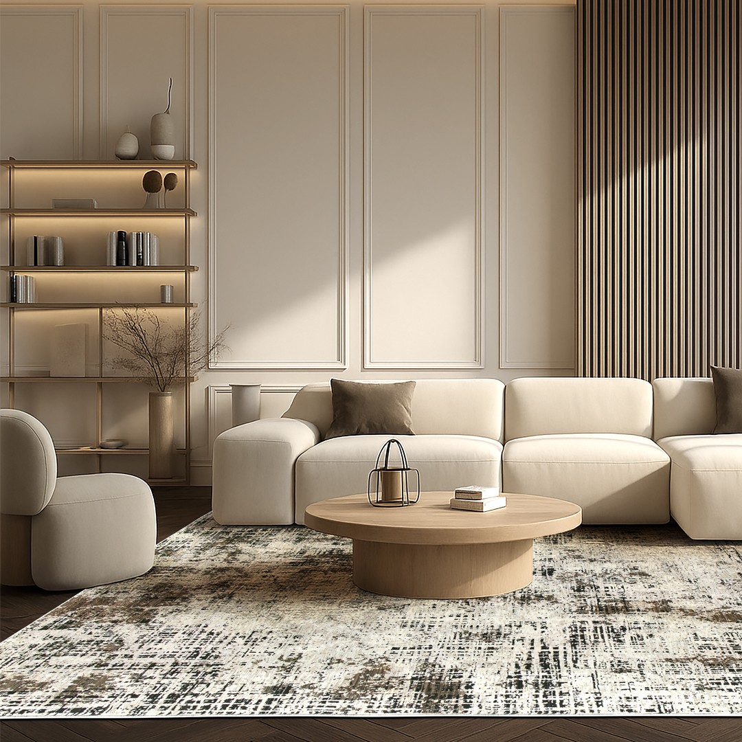 Tappeto ELIXIR 8021/RD9 W: Eleganza Minimal per i Tuoi Ambienti