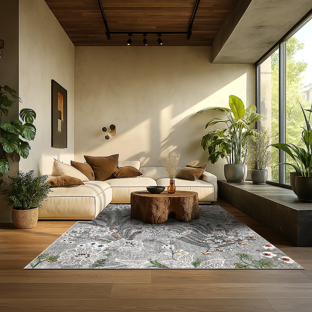 Tappeto LAGUNA 63893/7676 – Eleganza floreale per i tuoi ambienti moderni