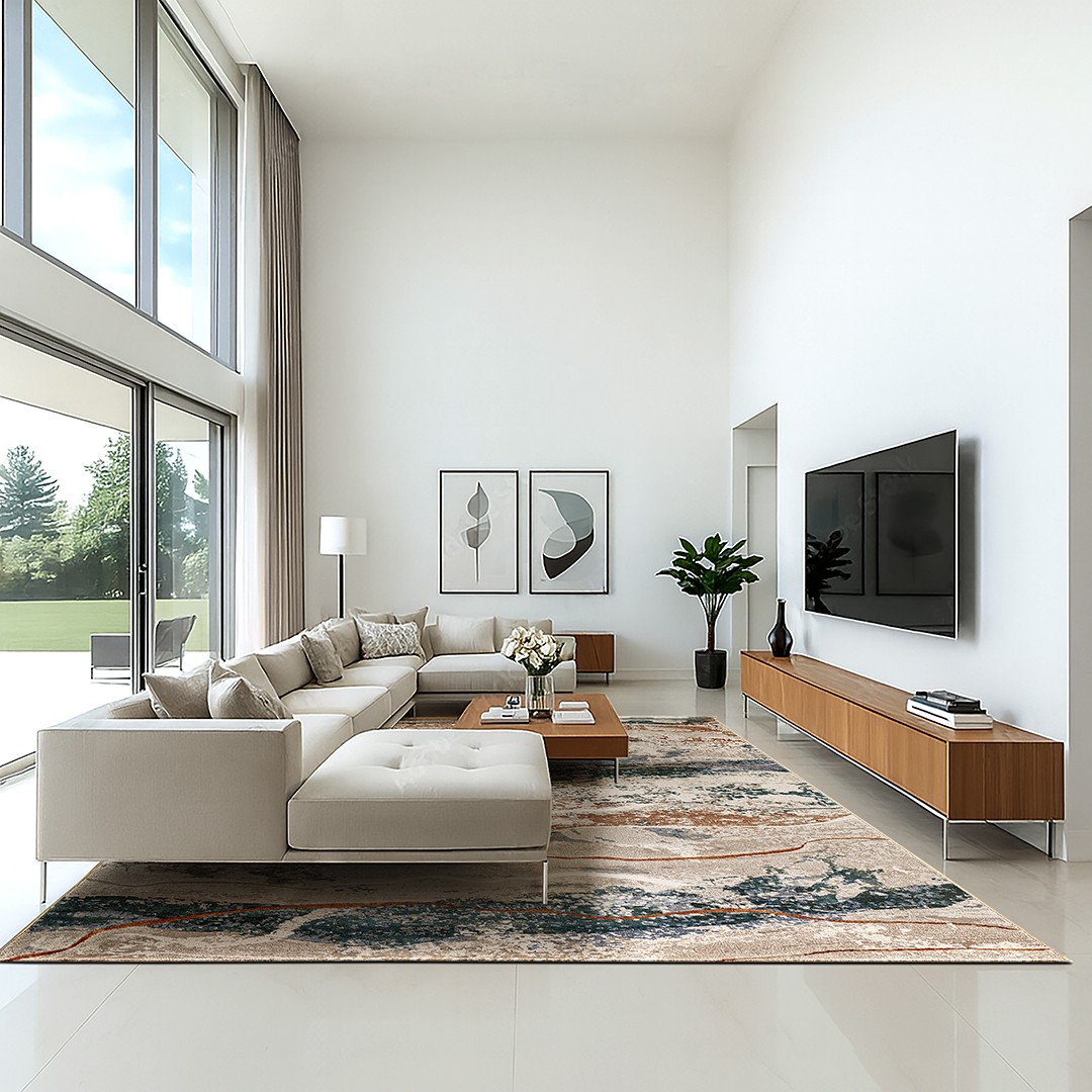 Tappeto LAGUNA 83030/9262 – Movimento e colore per interni di stile