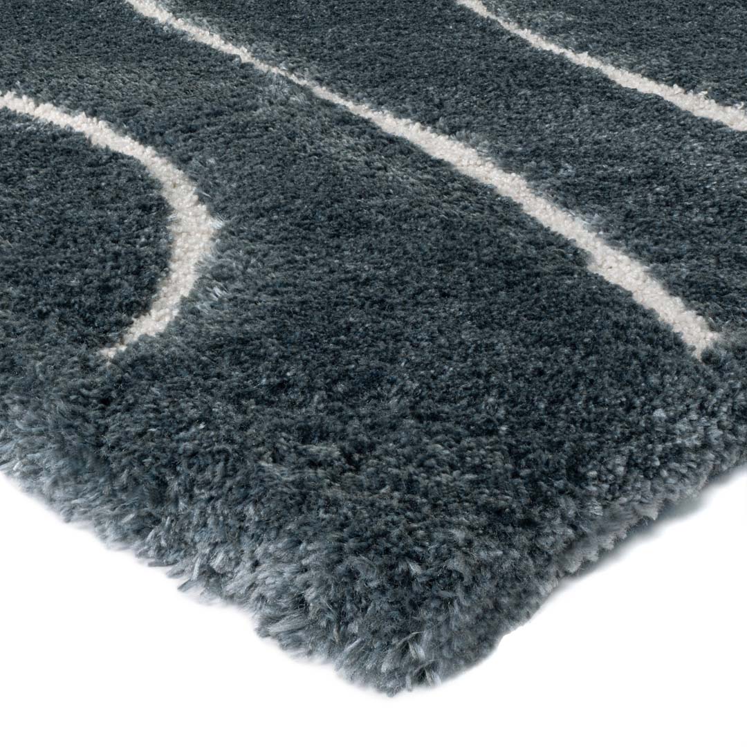 Tappeto VENERE 3 BLU – Design ondulato per un’eleganza senza tempo