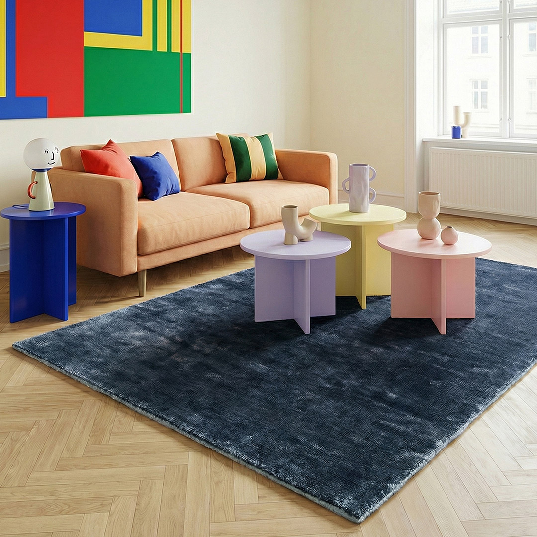 EUCALYPTUS AVIATION BLUE – Eleganza Materica e Comfort Naturale per il Living