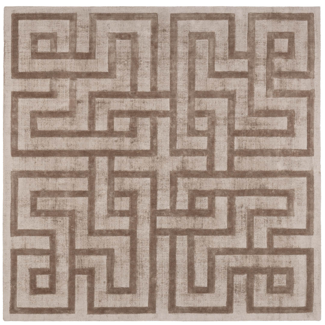 LABYRINTH MINK – Geometria Elegante e Comfort Setoso per Ambienti Raffinati - Immagine principale