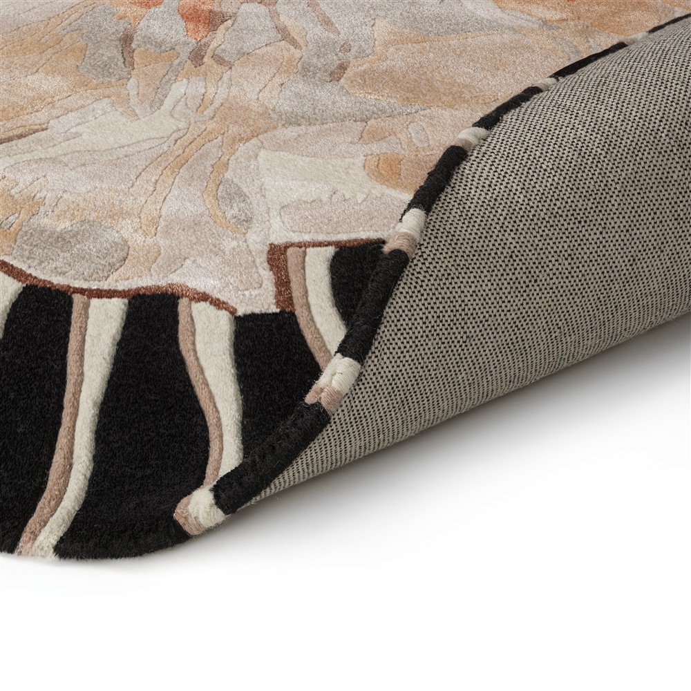 AMBER BLOOM – Tappeto di Design tra Arte Floreale e Comfort Naturale