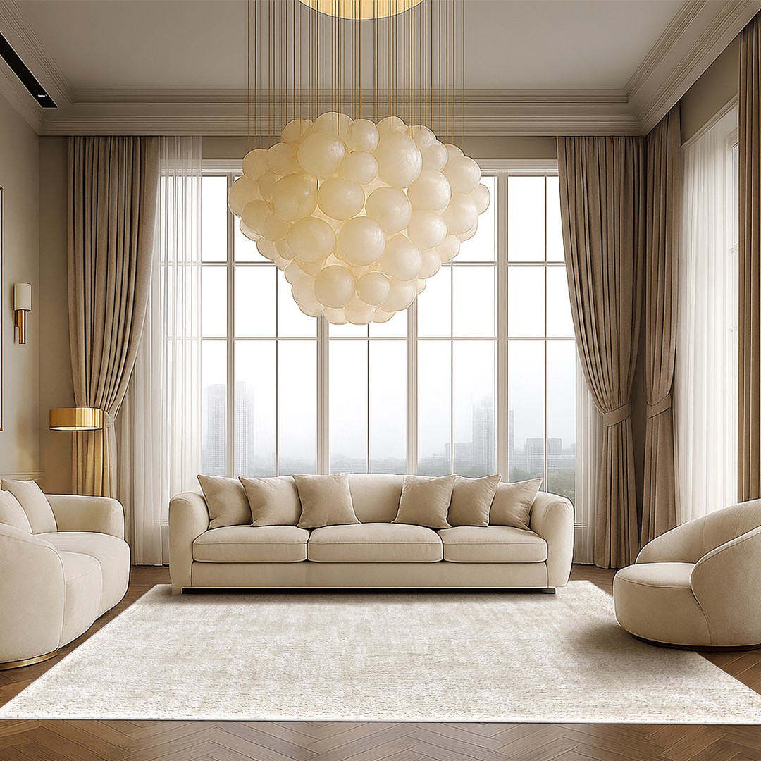 Tappeto VELLUTO PORCELLANA: Eleganza e Comfort per il Tuo Soggiorno