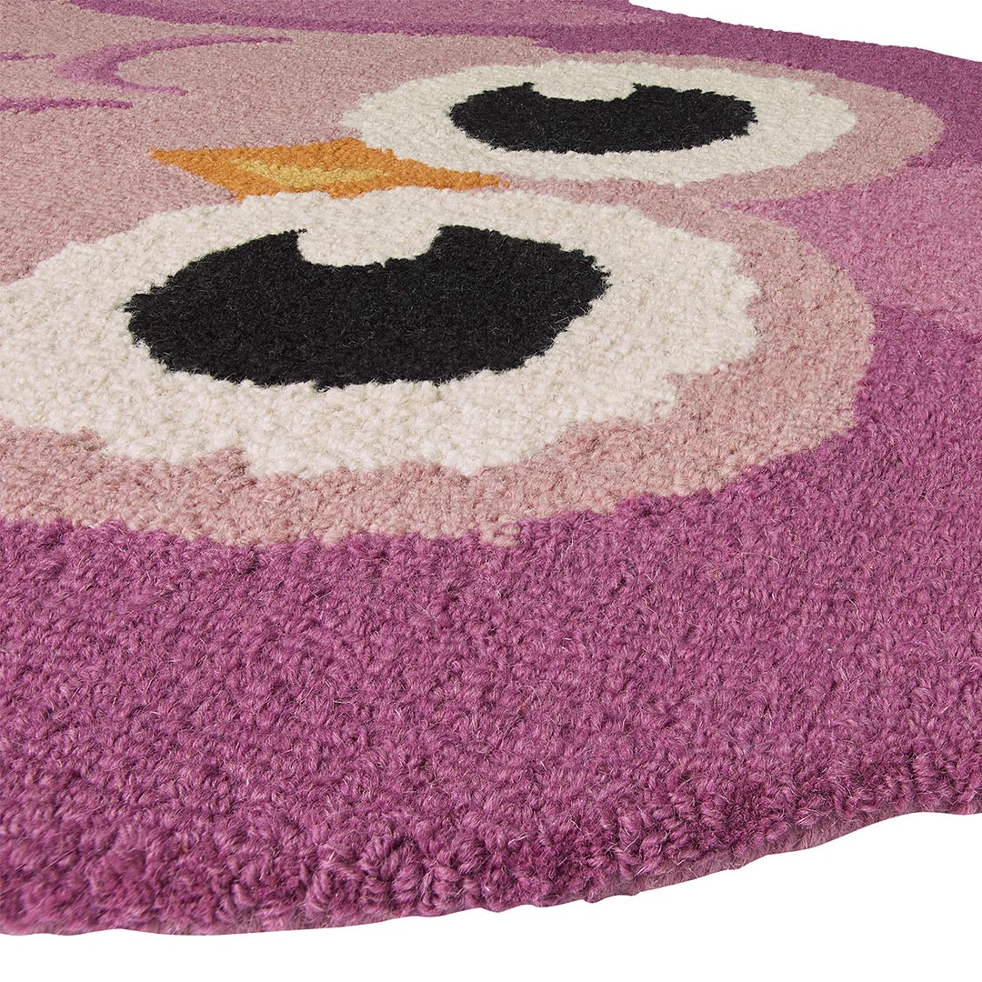 Teppich ANIMALS OWL PINK – Verspieltes Design für ein liebevolles Kinderzimmer