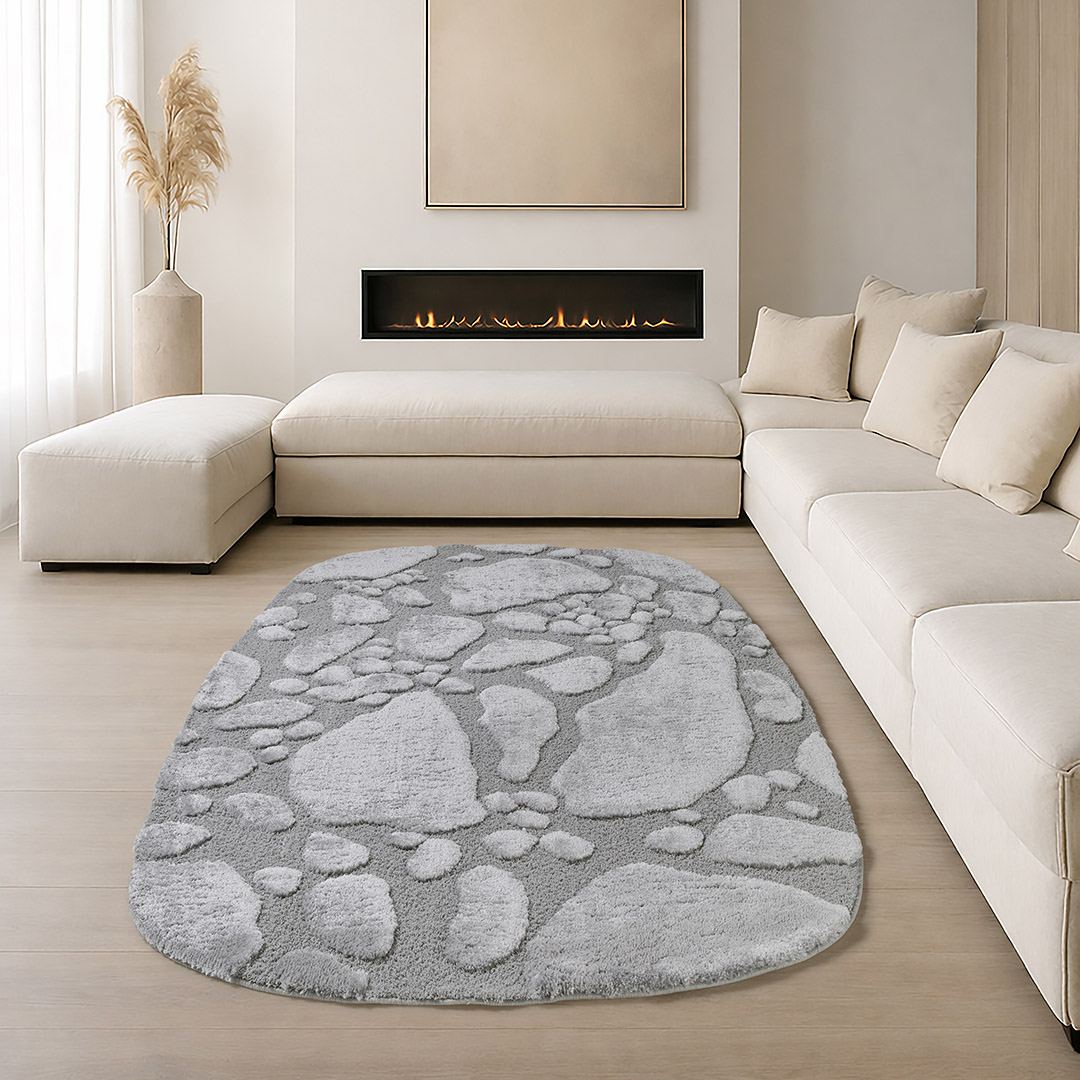 Tappeto VENERE STONE GRIGIO PERLA – Morbidezza e raffinatezza per il tuo soggiorno