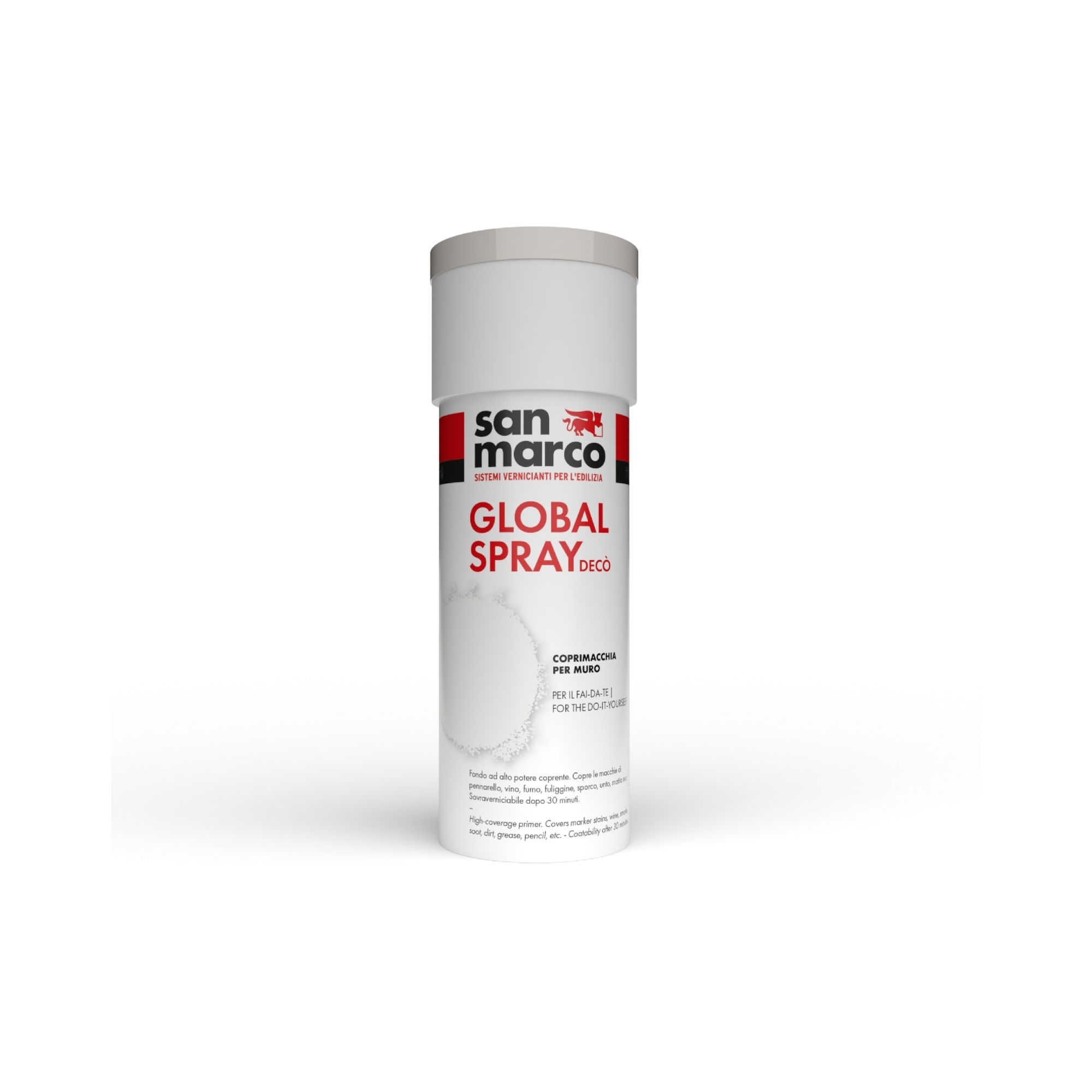 GLOBAL SPRAY COPRIMACCHIA per muro, copre ed elimina le macchie sulle pareti; da utilizzare prima della pittura. | San Marco