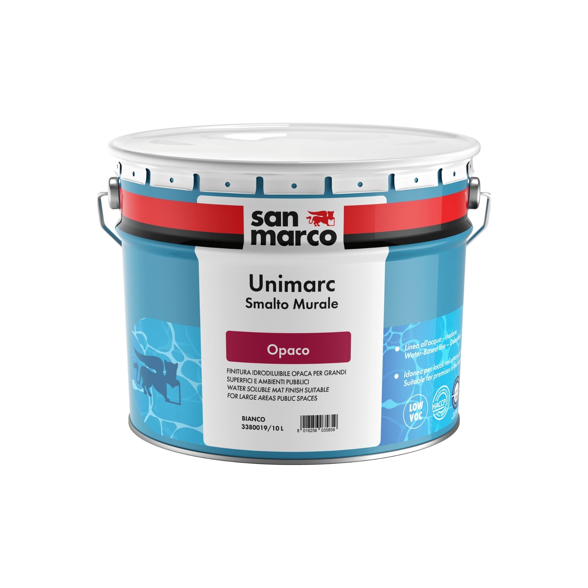UNIMARC SMALTO MURALE OPACO Smalto murale superlavabile ad effetto opaco; speciale per superfici soggette a frequenti pulizie. | San Marco