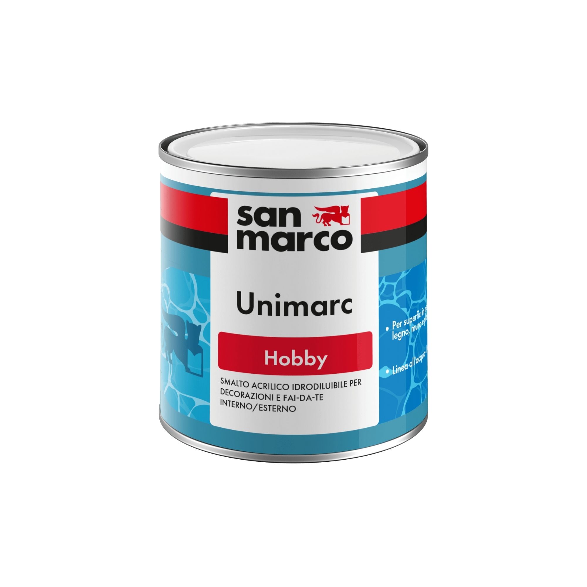 UNIMARC HOBBY Smalto all'acqua multisuperficie per decorazioni e bricolage | San Marco
