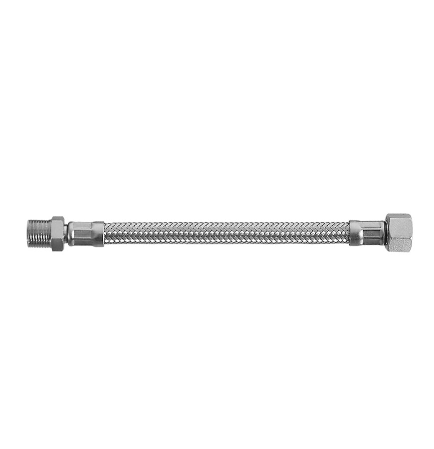 FLESS. F 1/2 - F 1/2  L.2000 mm TRECCIA INOX