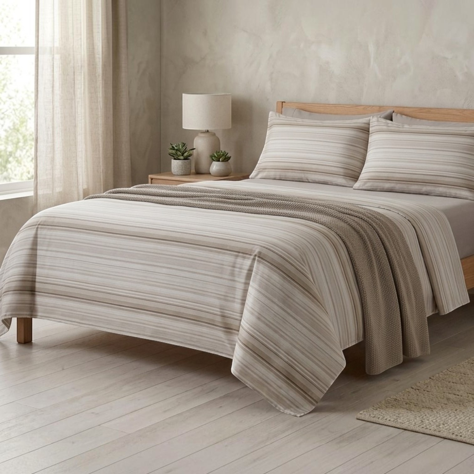 Completo letto 100% cotone Roberta - 3 colori