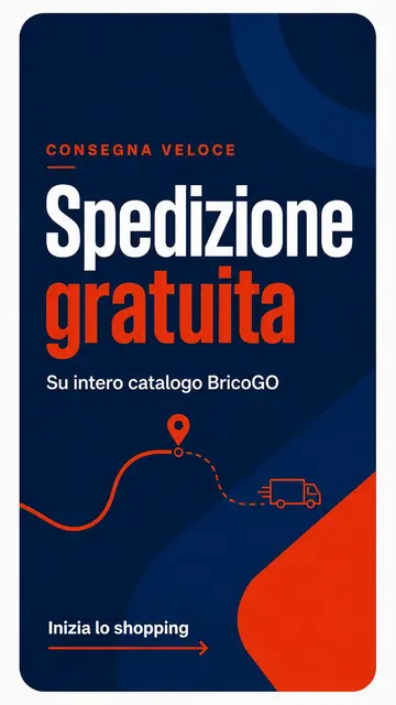 Consegna veloce e spedizione gratuita su tutto il catalogo BricoGO