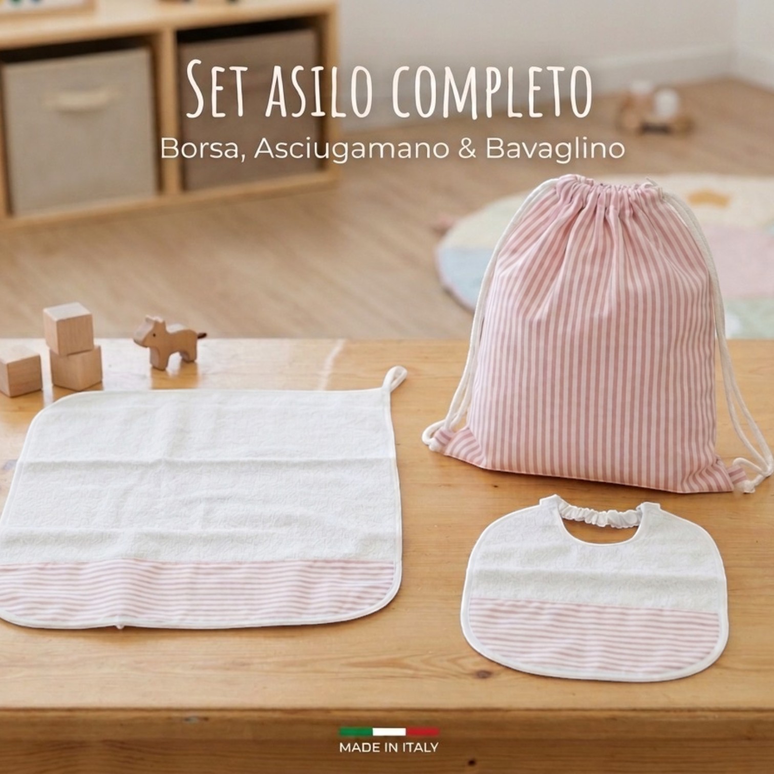 Set Asilo - Disegno Montecarlo Rosa