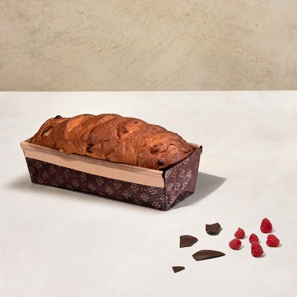 Panfrutto cioccolato fondente e lamponi