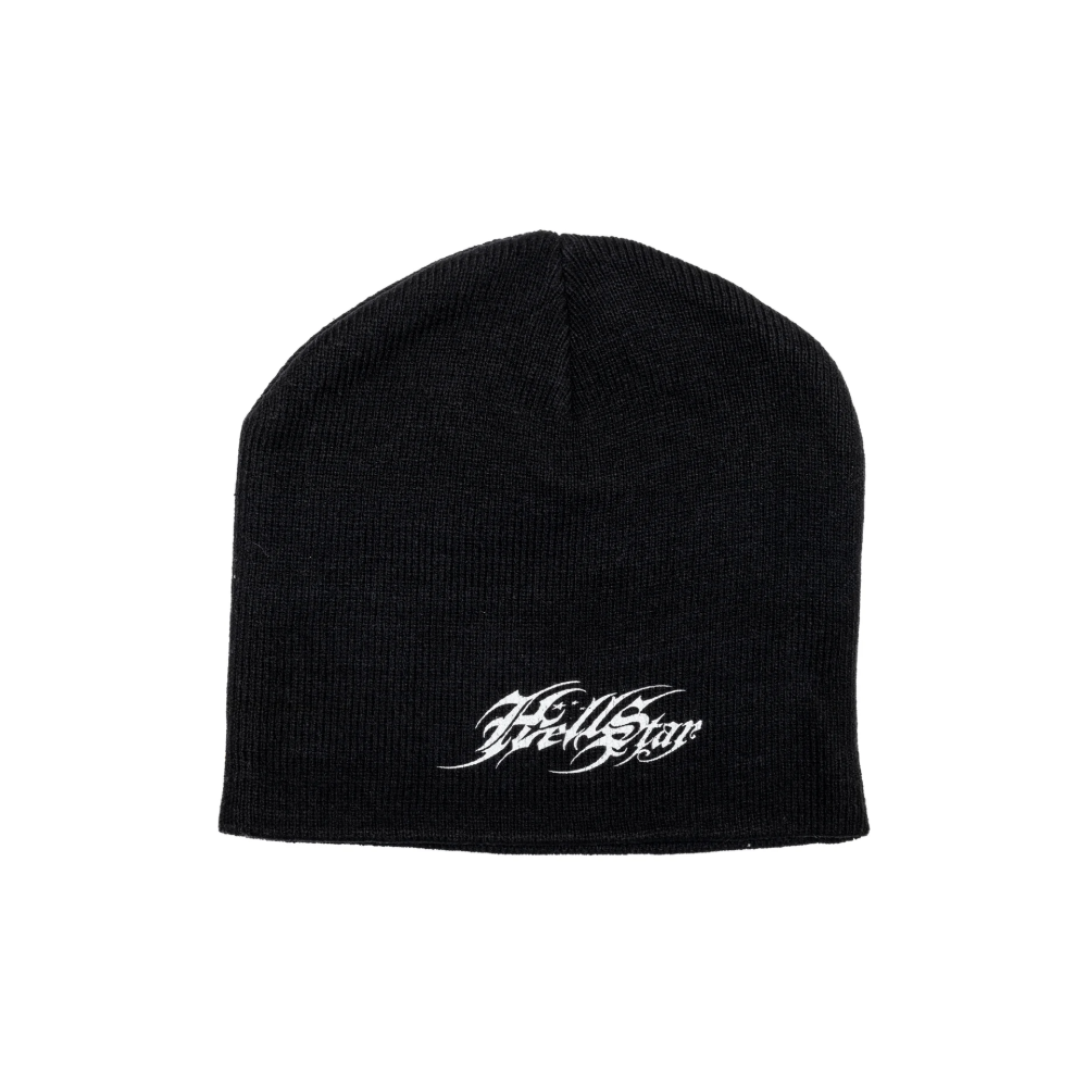 HELLSTAR Cappello Beanie Tattoo Logo Black 