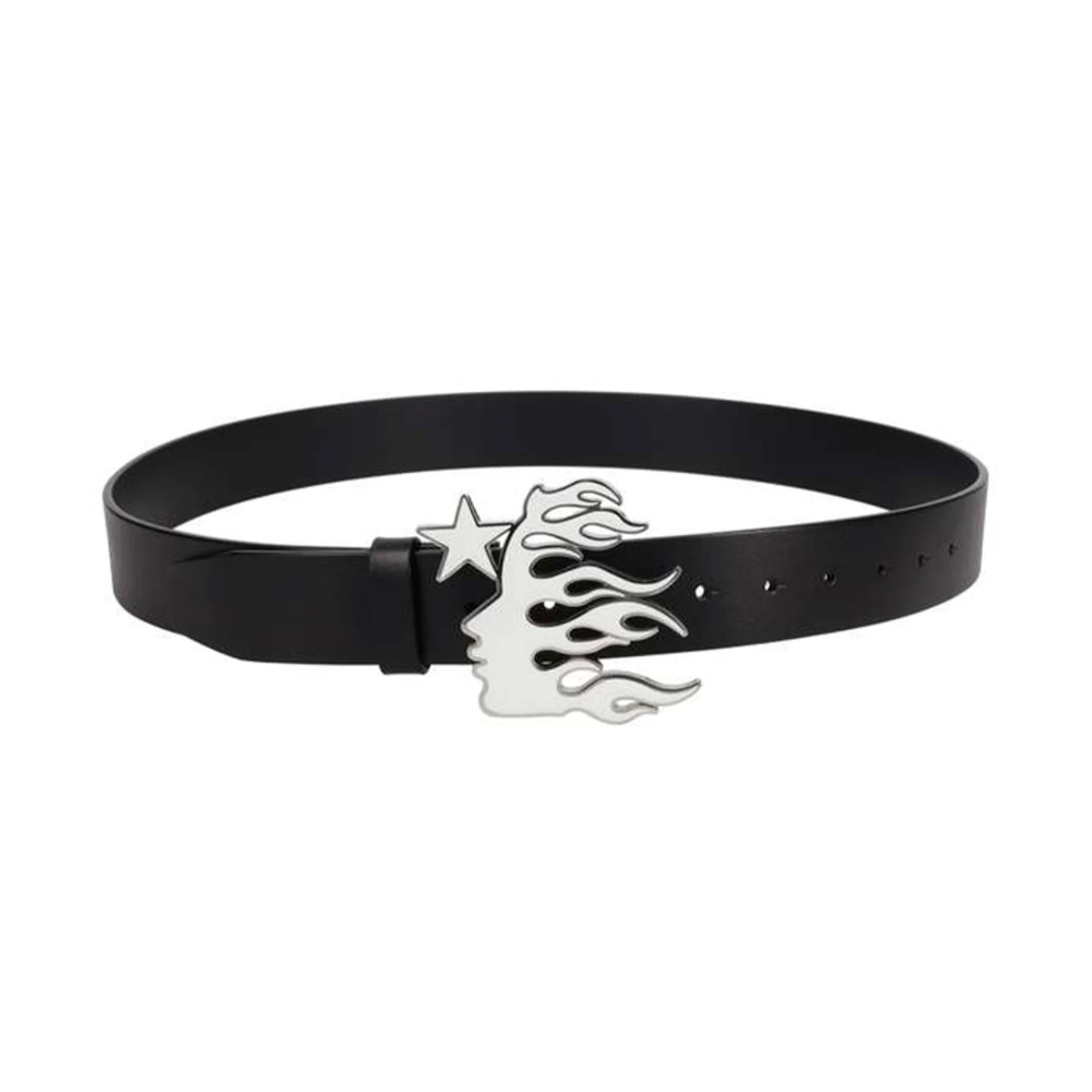 HELLSTAR Cintura Belt Logo Flame Girl Black