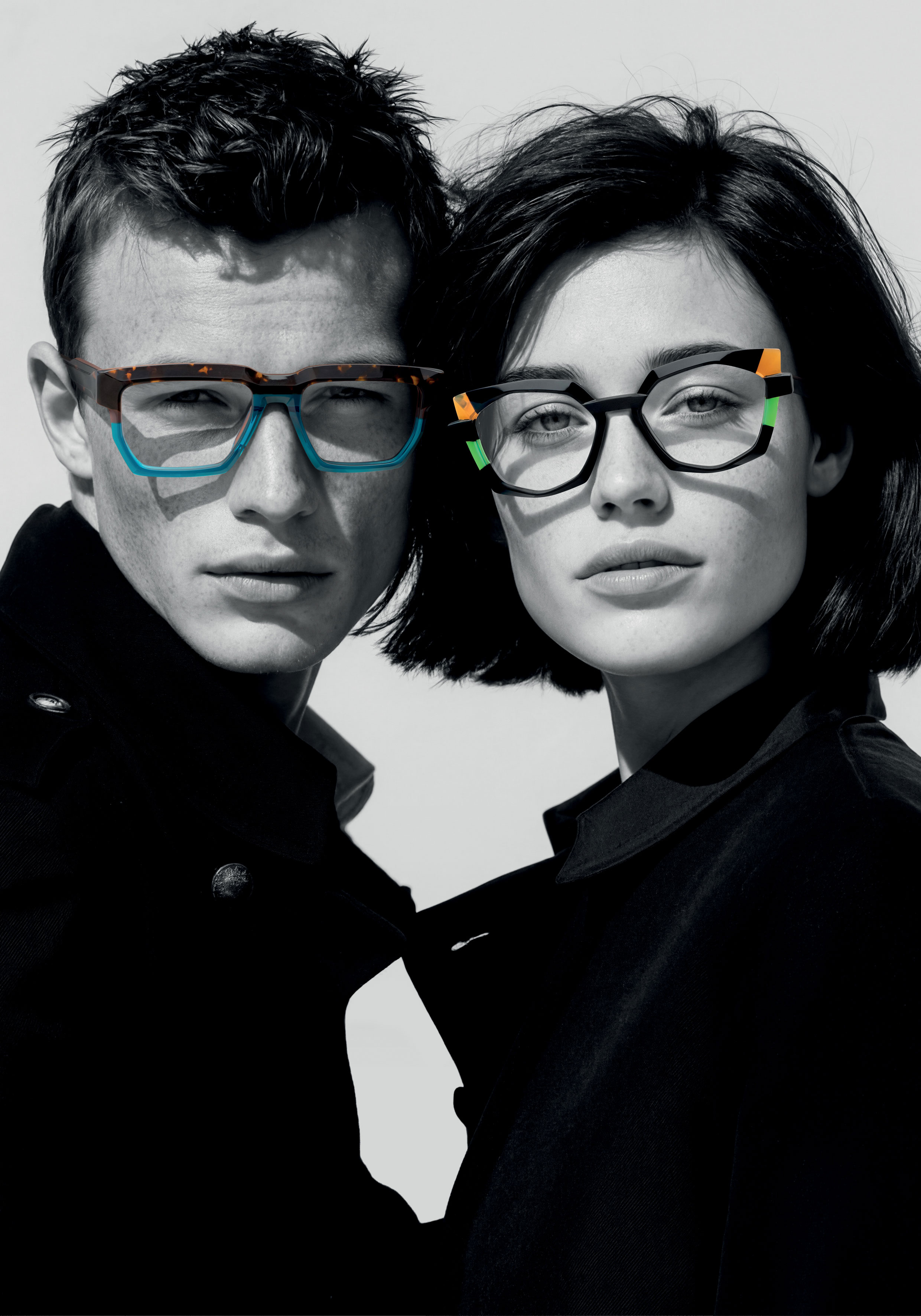 Luxurious glasses genesis featuring purple lights, a must-have accessory for the fashion-forward individual.