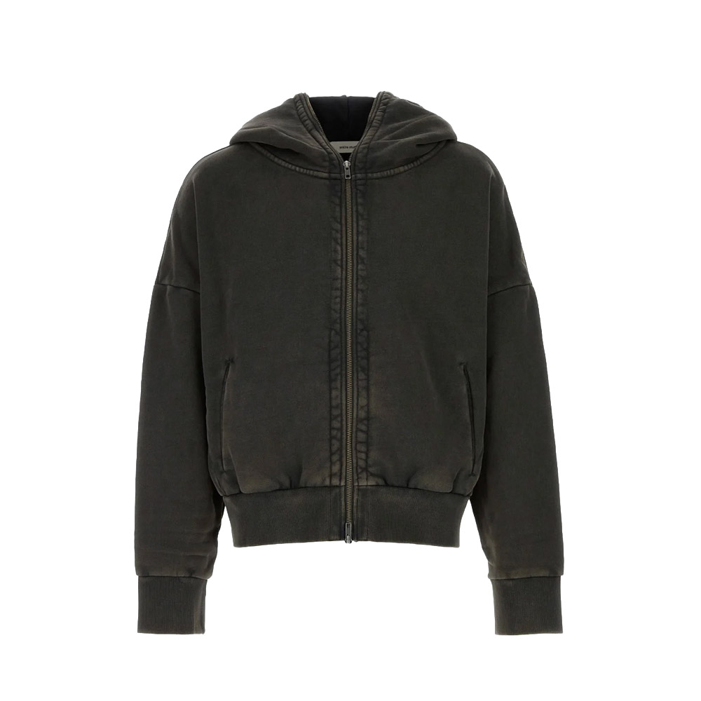 ENTIRE STUDIOS Felpa Zip Eternal Washed Black 