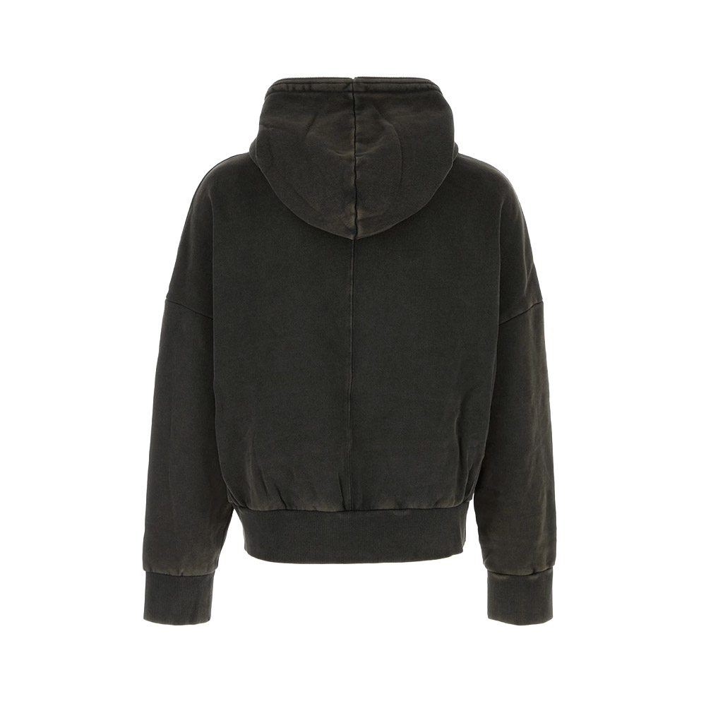 ENTIRE STUDIOS Felpa Zip Eternal Washed Black 