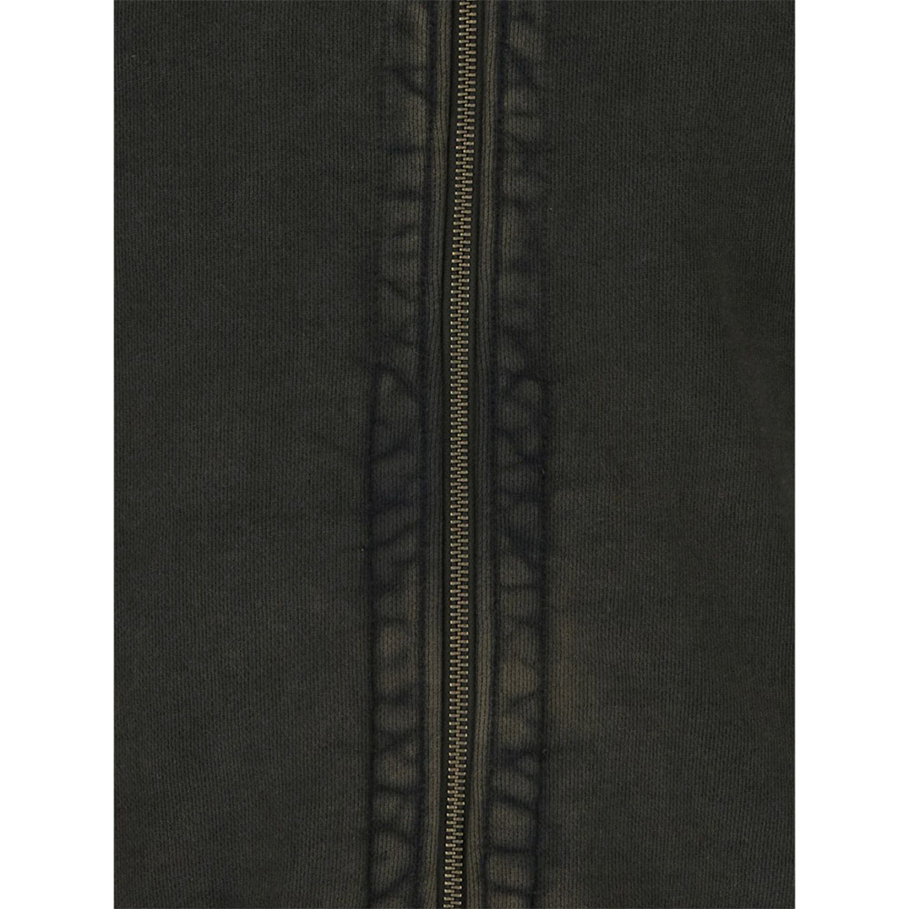 ENTIRE STUDIOS Felpa Zip Eternal Washed Black 
