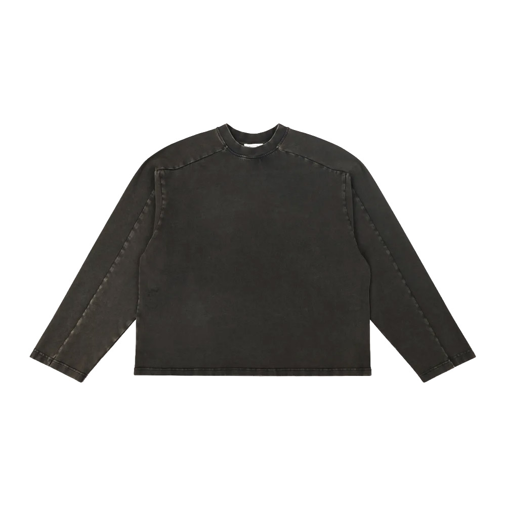 ENTIRE STUDIOS Maglia Long Sleeve Heavy Washed Black 