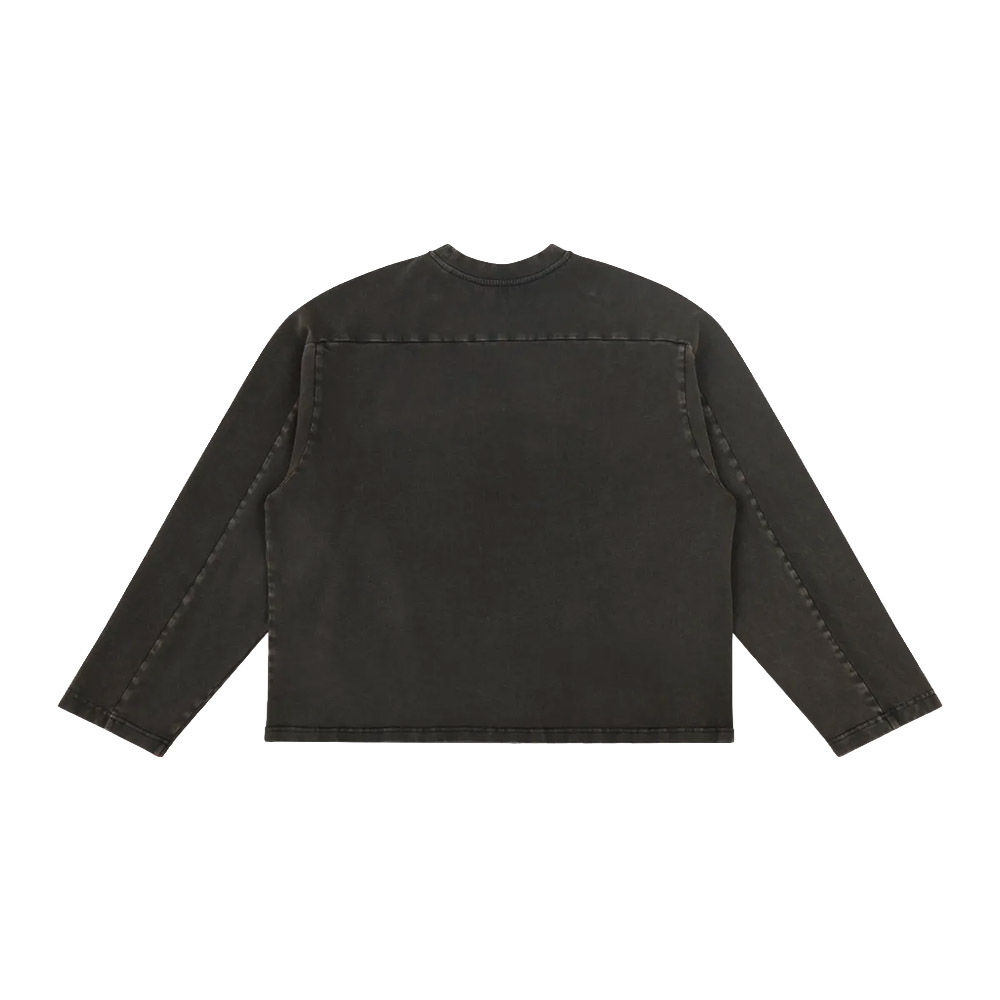 ENTIRE STUDIOS Maglia Long Sleeve Heavy Washed Black 