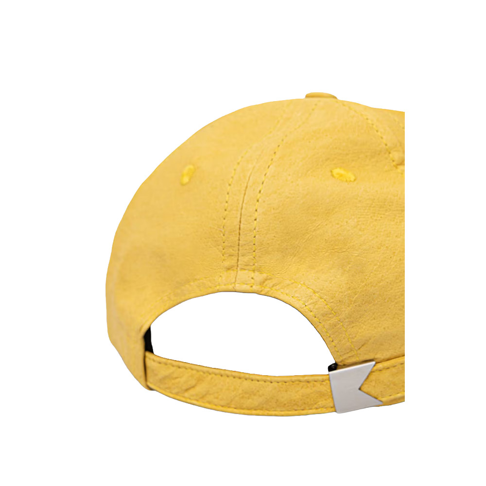 RHUDE Cappello Hat Logo Leather Yellow 
