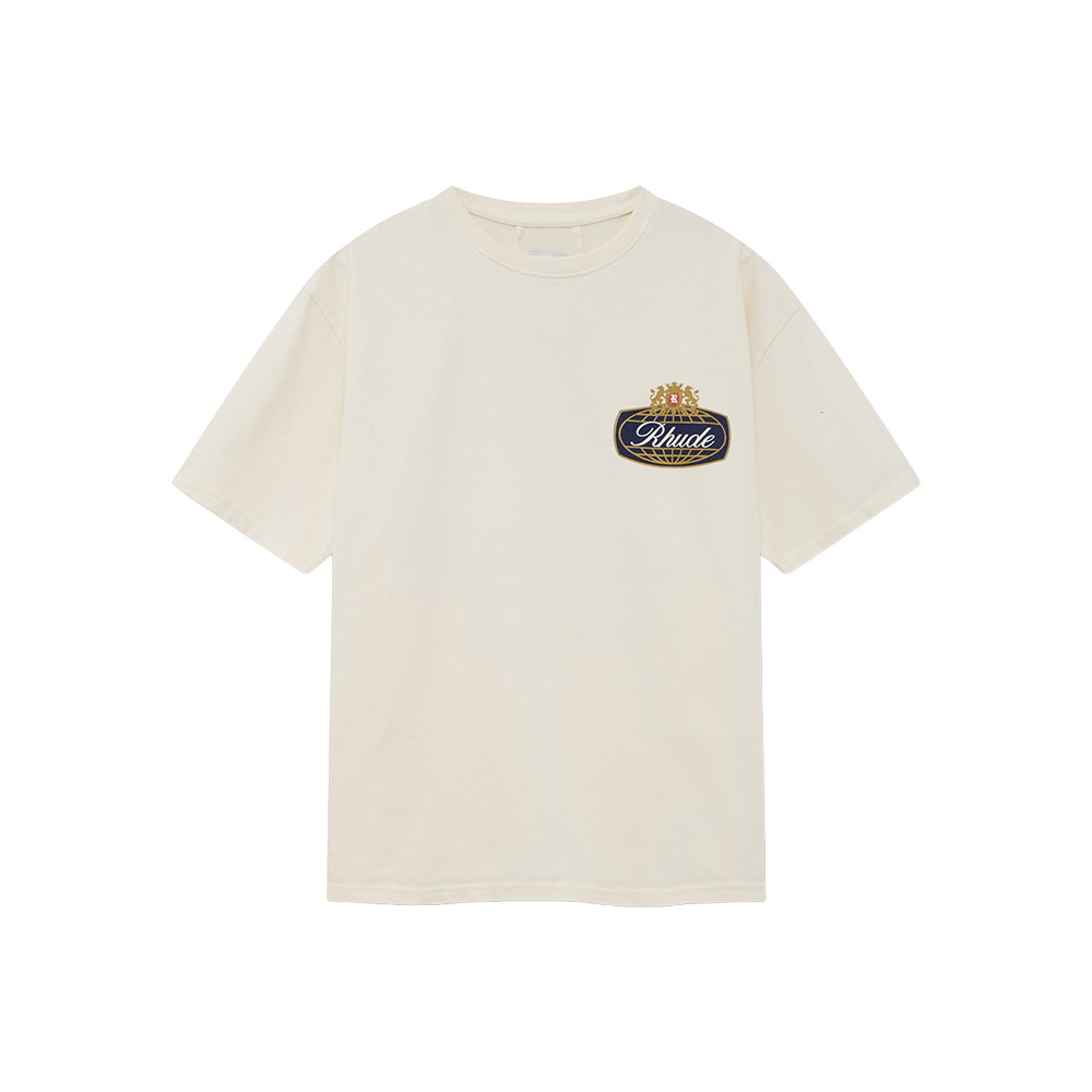 RHUDE Maglietta Maniche Corte Tee Safari Crest White 
