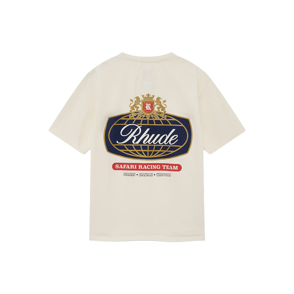 RHUDE Maglietta Maniche Corte Tee Safari Crest White 
