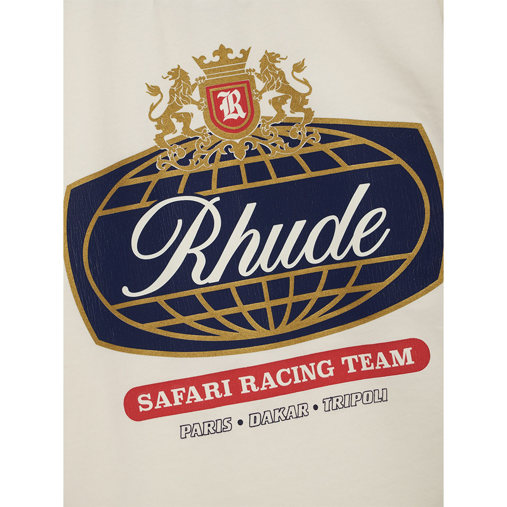RHUDE Maglietta Maniche Corte Tee Safari Crest White 