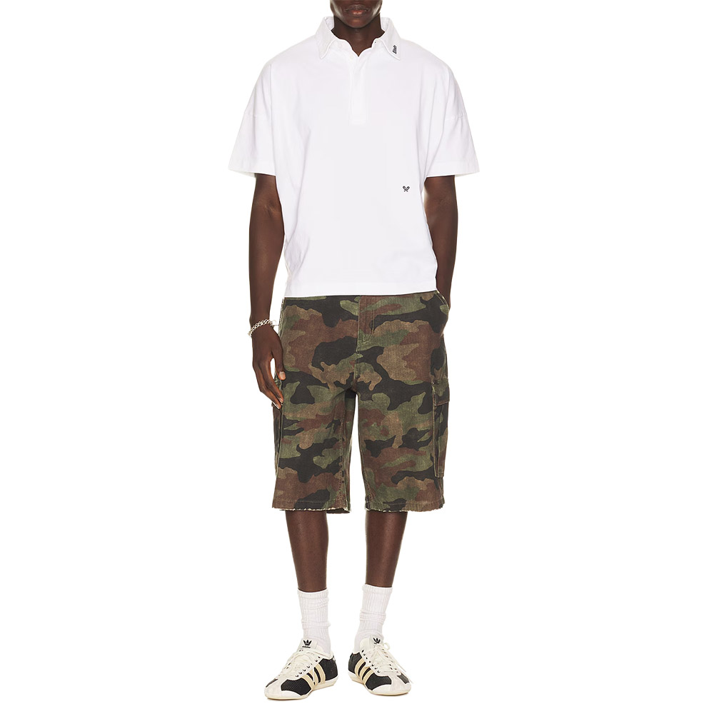 RHUDE Polo Relaxed Fit White 
