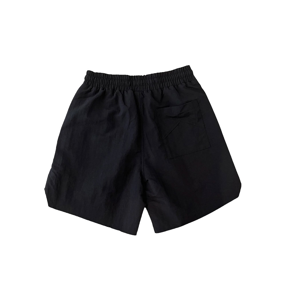 RHUDE Pantaloncini Short Logo Track Black Oranger