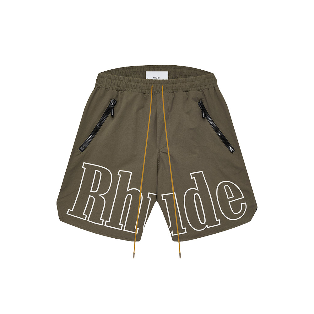 RHUDE Pantaloncini Shorts Logo RH Taupe 