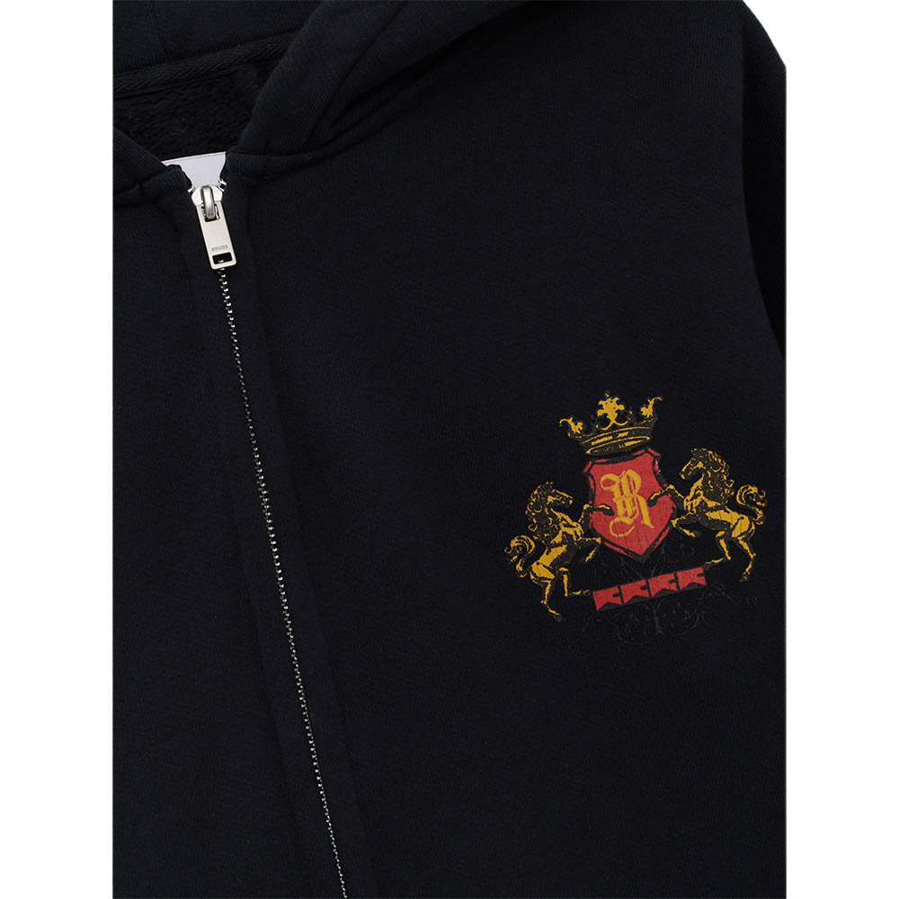 RHUDE Felpa Hoodie Zip Up Bordeaux Reserve 