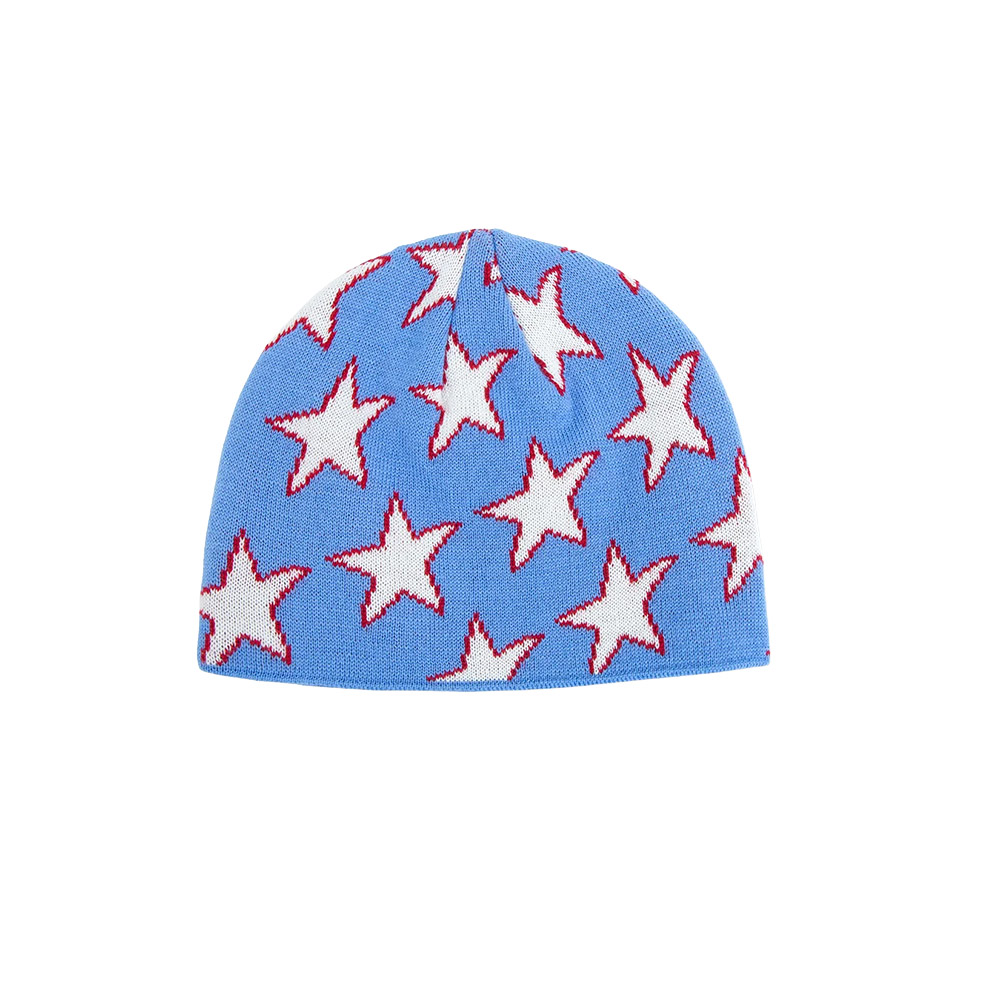 TWOJEYS Cappello Beanie All Over Stars Blue 