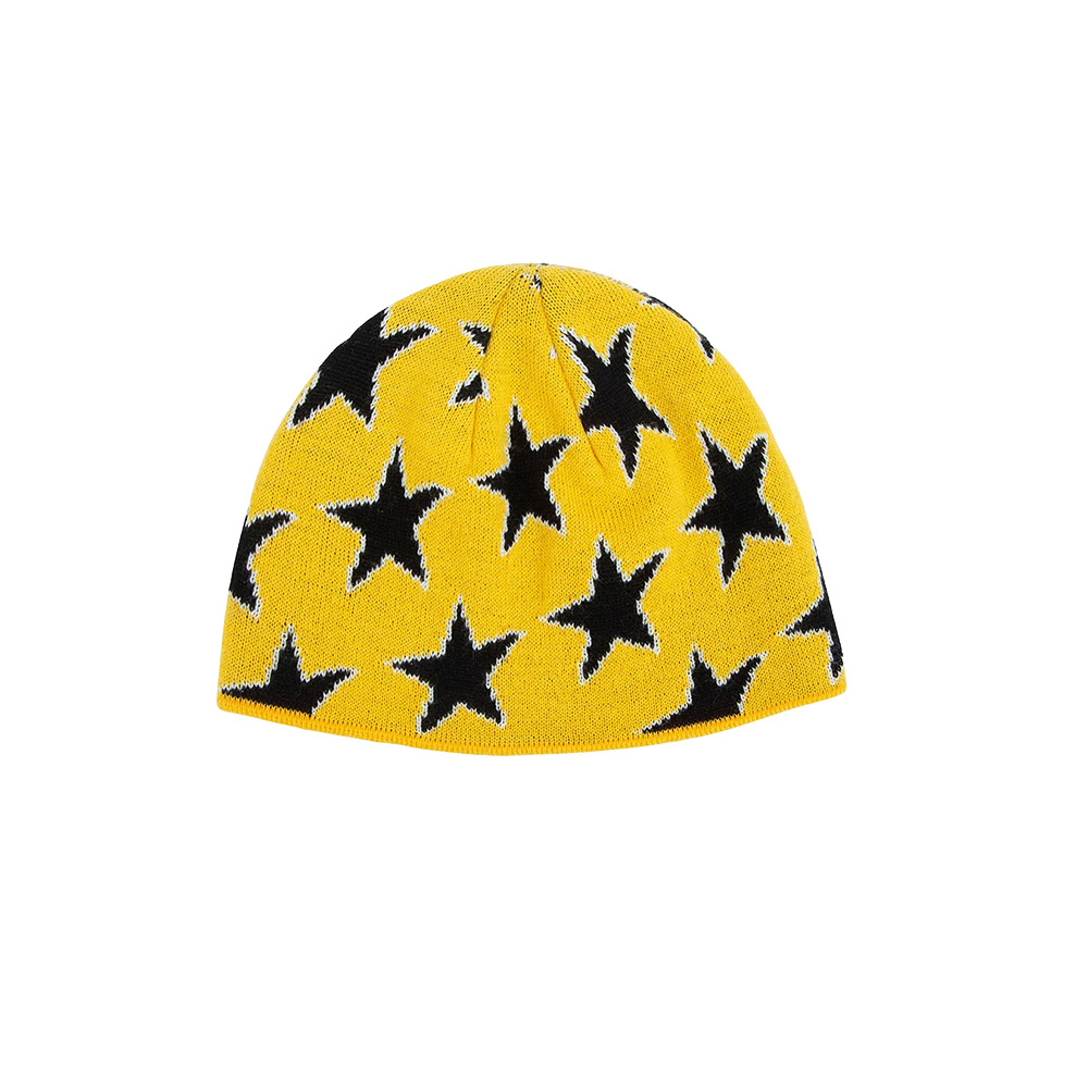 TWOJEYS Cappello Beanie All Over Stars Yellow 