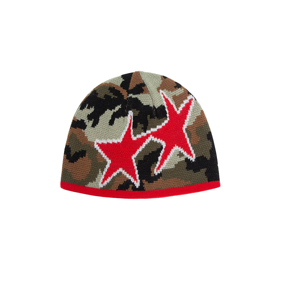 TWOJEYS Cappello Beanie Reversible Icon Camo Red 