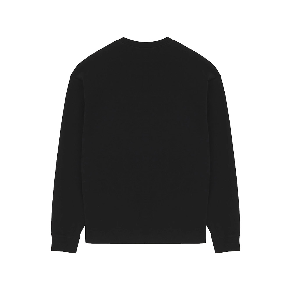 IUTER Maglia LS Tee Label Ribbed Black 