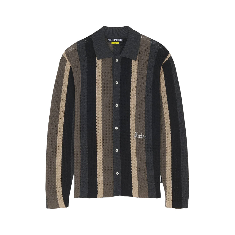 IUTER Camicia in Maglia Shirt LS Knit Striped 