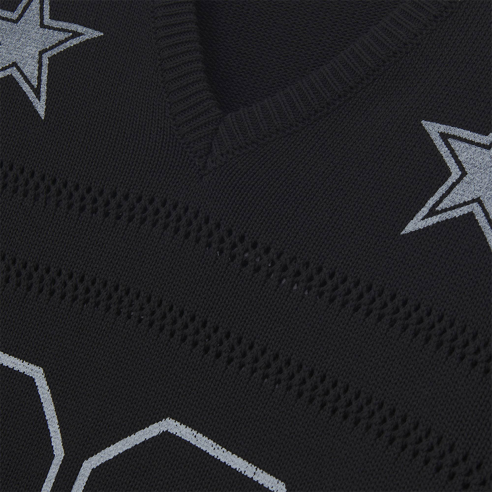 IUTER Maglione Sweater Stars Football Black 