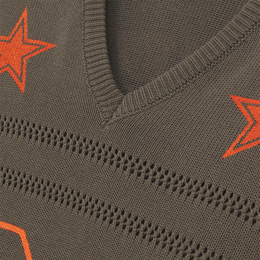 IUTER Maglione Sweater Stars Football Brown