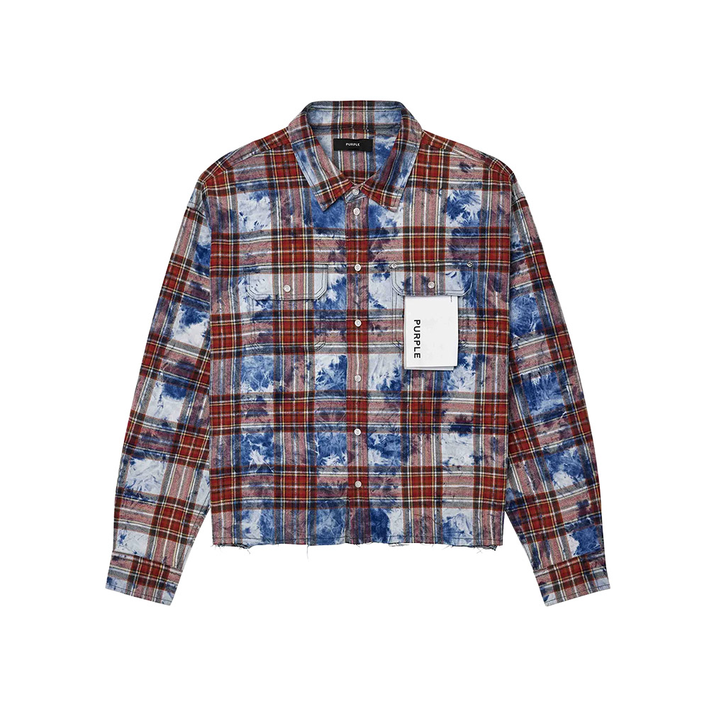 PURPLE Camicia Shirt Flannel Embellished 